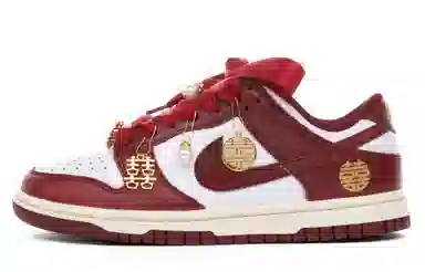Nike Dunk Low PRM White Red Gold