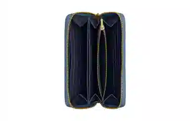COACH Accordion Zip Wallet Indigo