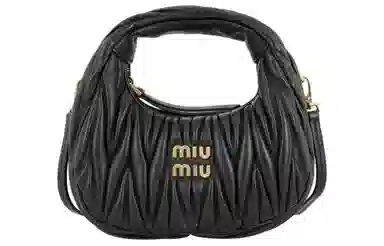 Miu Miu Wander Matelassé Mini Black