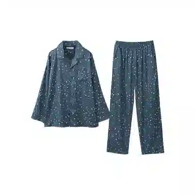 Huggy Kissy Pajama Set Navy