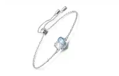 Swarovski GEMA Bracelet Blue White Symmetric Heart