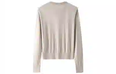 恒源祥 纯色圆领开衫长袖针织衫 女款