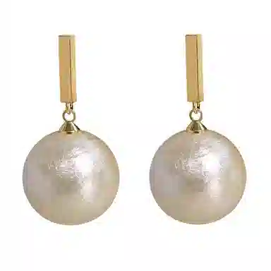 韵系 优雅气质 无耳洞 仿珍珠 耳环 女款