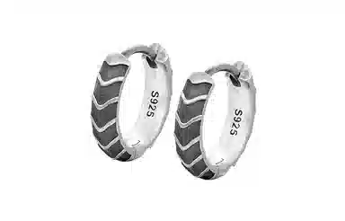 IDEAGEMER 925 Silver Hoop Earring