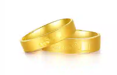 周六福 爱心活口可调节 拉丝 足金 按克计价 黄金戒指 男女同款情侣款