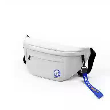 十一宫 休闲运动大容量 皮革 胸包 常规 男女同款情侣款 白色/黑色