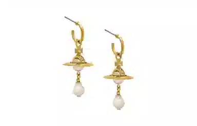 Vivienne Westwood Pearl Saturn Earrings