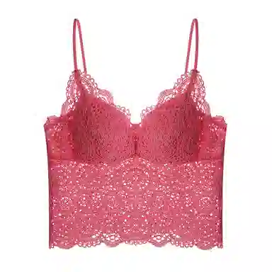 内在密码 美背背心一体式内衣女夏季薄款性感法式带胸垫免穿文胸罩蕾丝显瘦纯欲性感内搭外穿吊带