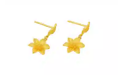 周六福 厮守 轻婚嫁系列 足金 按克计价 耳环 女款