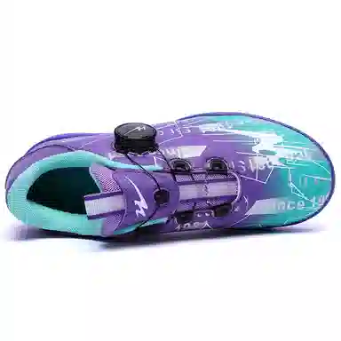 双星 人造草坪 减震防滑耐磨防水透气包裹性支撑轻便回弹 足球鞋 女款 紫蓝