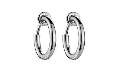 MYSH Minimalist 925 Silver Earrings Men