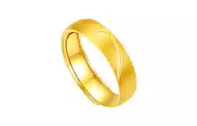 周六福 足金结婚活口可调节爱心戒 黄金 按克计价 戒指 男女同款情侣款