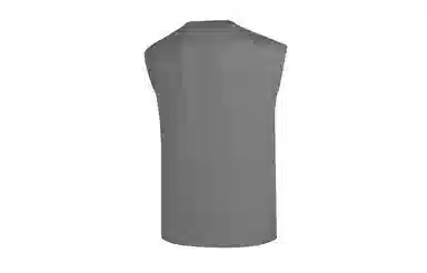 乔丹 纯色运动套头无袖篮球背心 男款 板岩灰