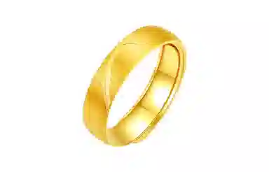 周六福 足金结婚活口可调节爱心戒 黄金 按克计价 戒指 男女同款情侣款