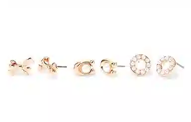 COACH Rose Gold Earrings