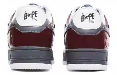 A BATHING APE STA Burgundy Grey