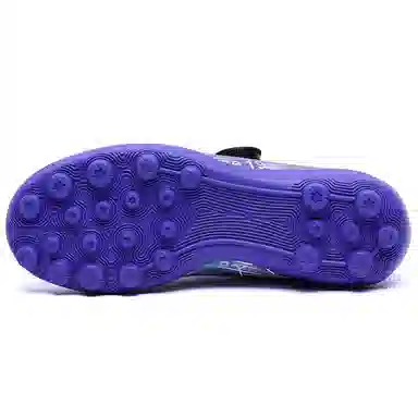 双星 人造草坪 减震防滑耐磨防水透气包裹性支撑轻便回弹 足球鞋 女款 紫蓝