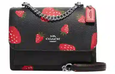 COACH Klare 18 Strawberry Print