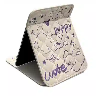 姝娈 可爱折叠镜子学生宿舍可折叠梳妆台化妆镜台式桌面可立办公室桌上便携 实用