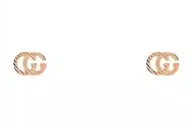 Gucci Running 18k Rose Gold Earrings