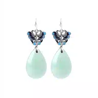 彤彤兔 中式文艺古典 简约轻奢 铜 耳环 女款