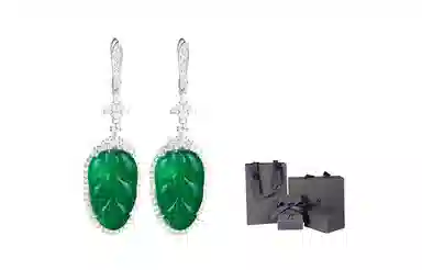 七度 芙蓉翠金枝玉叶 家大业大耳饰 新中式 复古国风耳饰品 耳环 女款 礼物