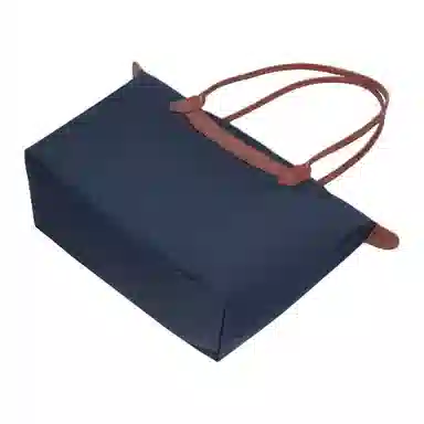 百思图 时尚潮流通勤 大容量托特包 织物 单肩包 女款 拼色