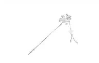 牧言 国潮复古新中式气质简约小众设计高级感 条纹三生有杏镂空蝴蝶发饰 发簪 女款