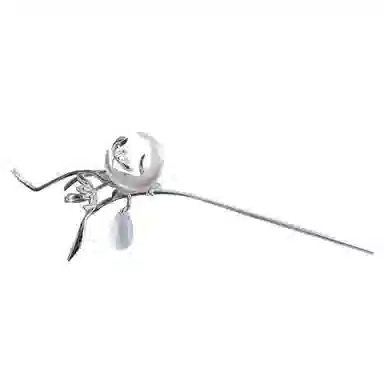 指尖瑰宝 骨兰月亮兰花宫廷古风汉服 发簪 女款