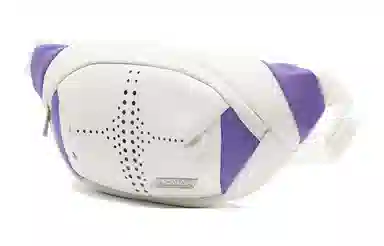 中国李宁 简约大容量 锦纶 胸包 男女同款情侣款 白色