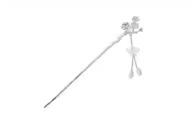 指尖瑰宝 古风步摇流苏梅花汉服盘发镀银 中国风汉服步摇 发簪 女款