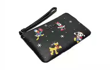 COACH x Disney Corner Zip 16 Logo
