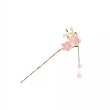 彤彤兔 桃花流苏古风盘发步摇 发簪 女款