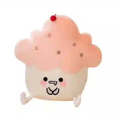 雄俊 创意冰淇淋蛋糕零食靠背 玩偶 毛绒公仔