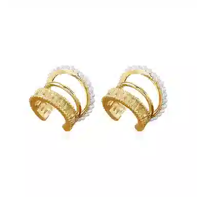 饰伴 三环 高级感 甜酷 无耳洞 耳夹 女款