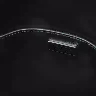 Prada Logo Leather Shoulder Bag Black