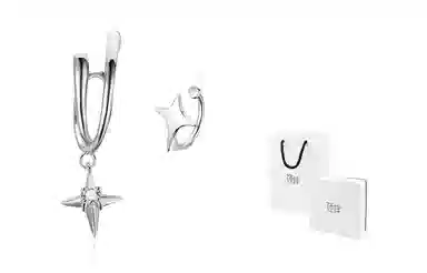 饰伴 小众高级感不对称星形设计个性 耳夹 女款