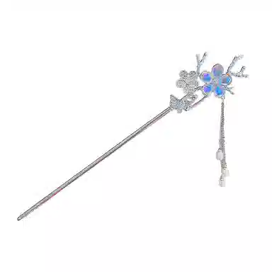 彤彤兔 中式合金冷淡风花朵流苏盘发 发簪 女款