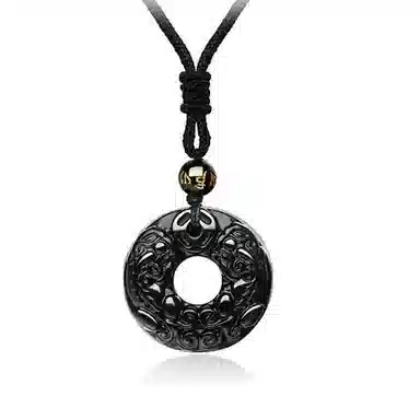 阿梵尼 貔貅平安扣新中式古风高级 玉髓 玉石吊坠 男女同款情侣款