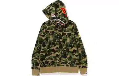 A BATHING APE Abc Camo Shark Full Zip Hoodie