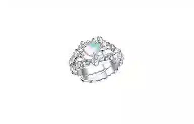 YVMIN Sweet Series Opal Heart Ring