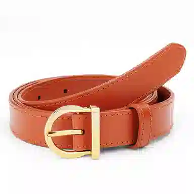 牛当家 马蹄针扣头层牛皮百搭 皮带 女款