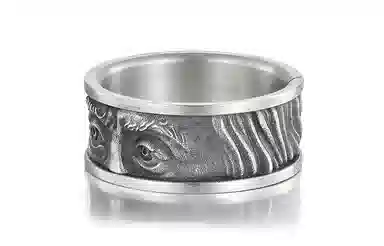IDEAGEMER Silver Ring
