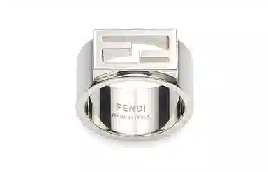 Fendi Baguette Ring Silver
