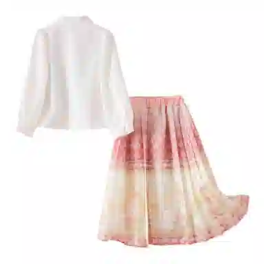 十月妈咪 新中式立领长袖上衣松紧腰马面裙汉服 儿童款