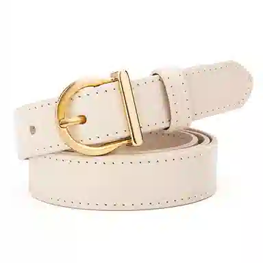 牛当家 马蹄针扣头层牛皮百搭 皮带 女款