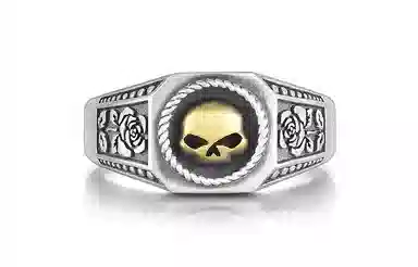IDEAGEMER Skull Ring