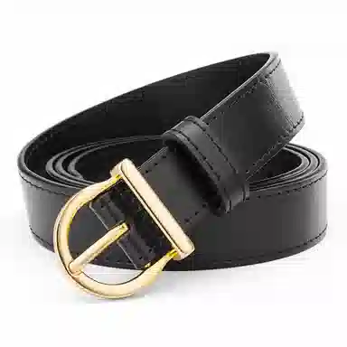 牛当家 马蹄针扣头层牛皮百搭 皮带 女款