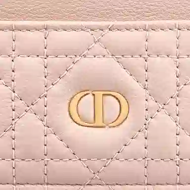 DIOR Caro Card Holder Pink