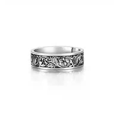 IDEAGEMER Tang Grass Ring 925 Silver